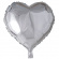 Folieballong Hjärta Silver Folieballong Hjärta Silver