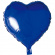 Folieballong Hjärta Blå Folieballong Hjärta Blå
