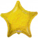 Folieballong stjärna holografisk guld Folieballong stjärna holografisk guld