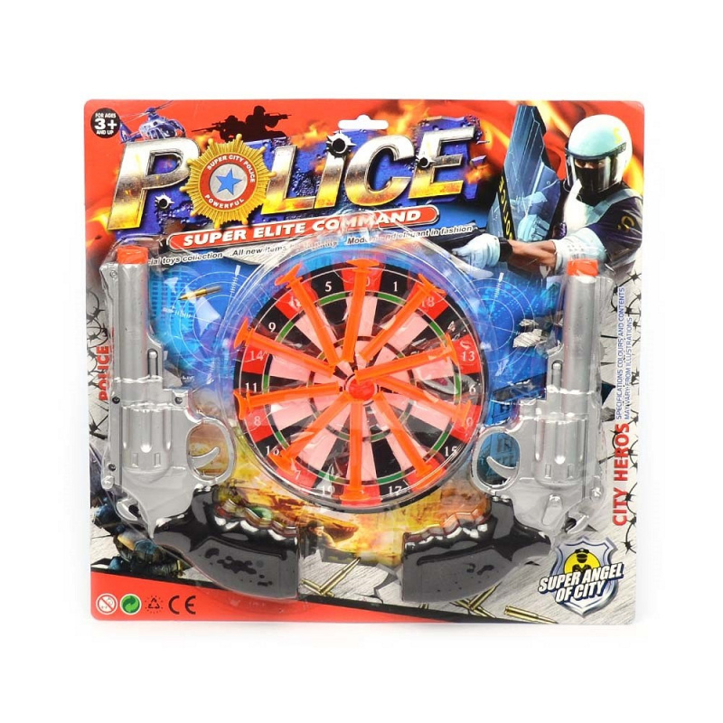 Pistoler med måltavla 