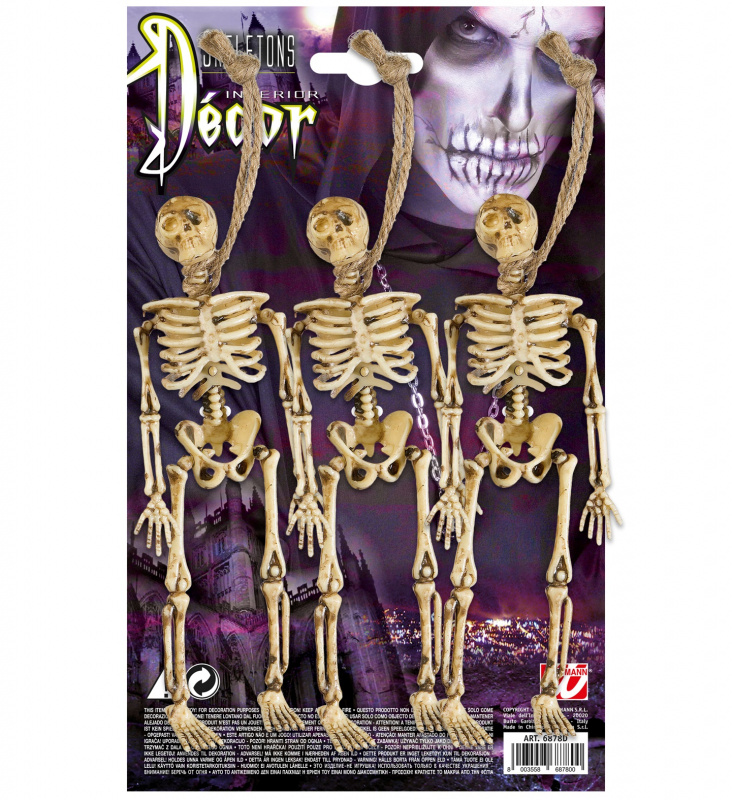 Skelett med snaror 3-pack 