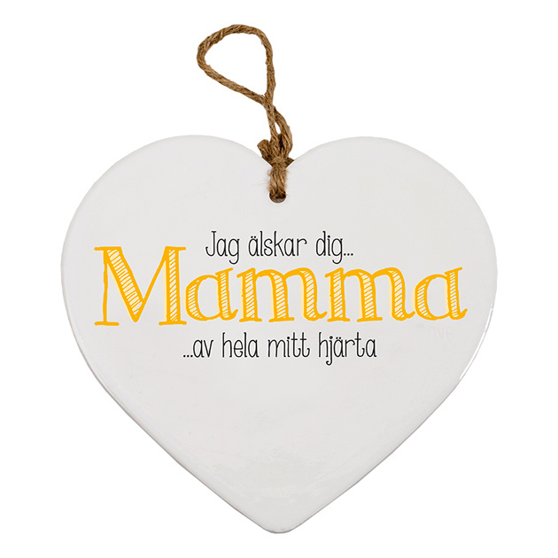 Keramikhjärta Mamma