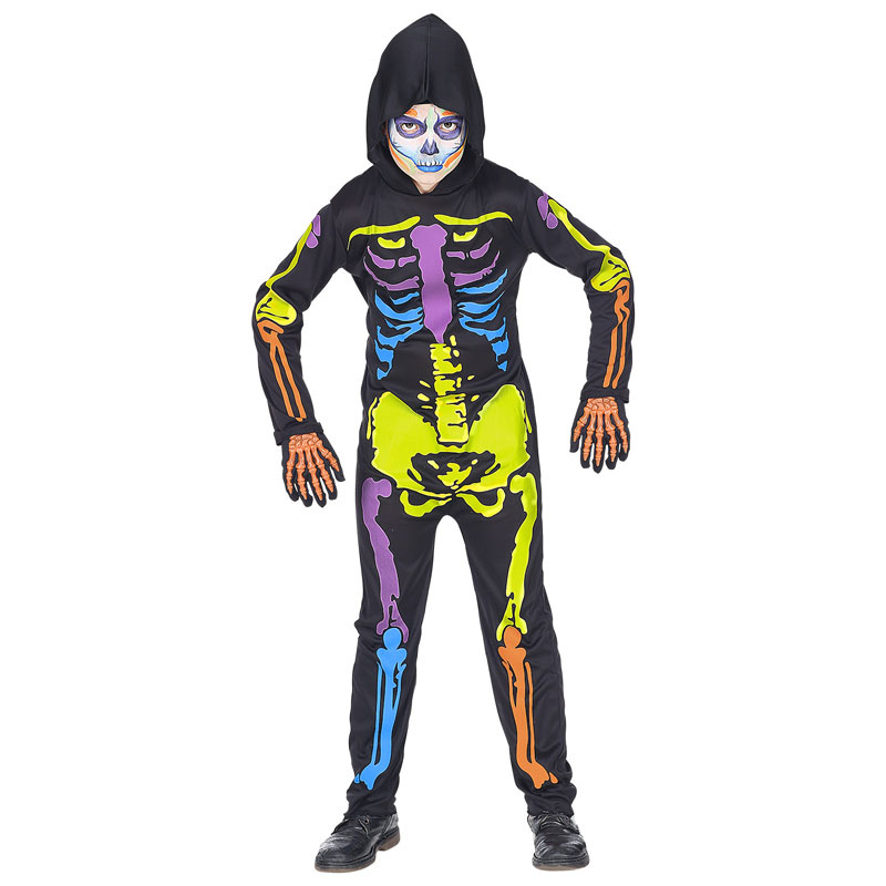 Skelett Barn Maskeraddräkt