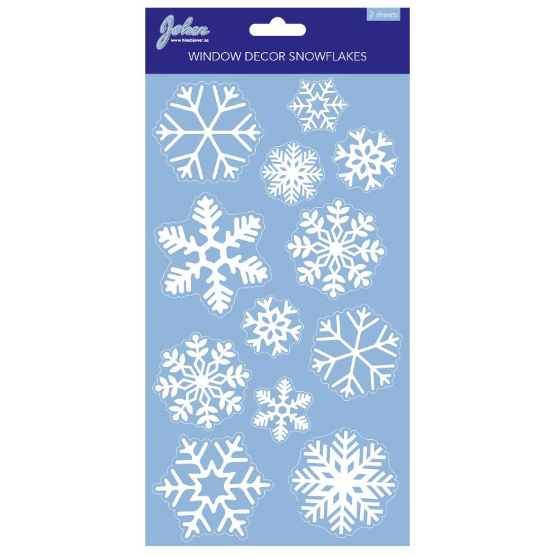 Fönsterdekoration Snöflingor 24st