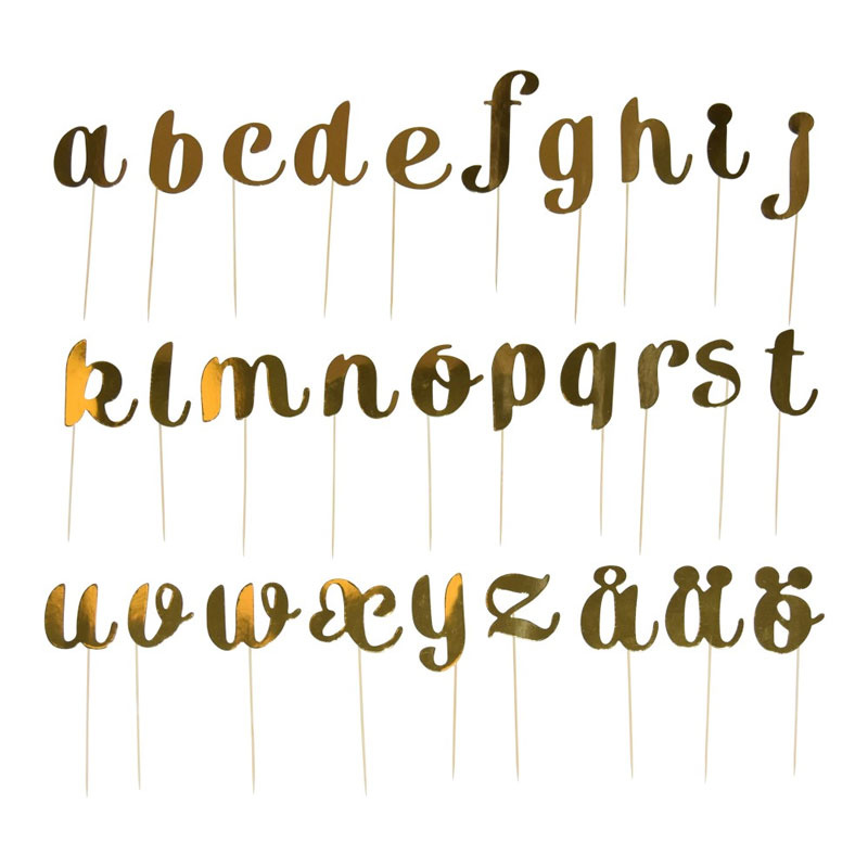 Tårtdekoration Bokstäver
