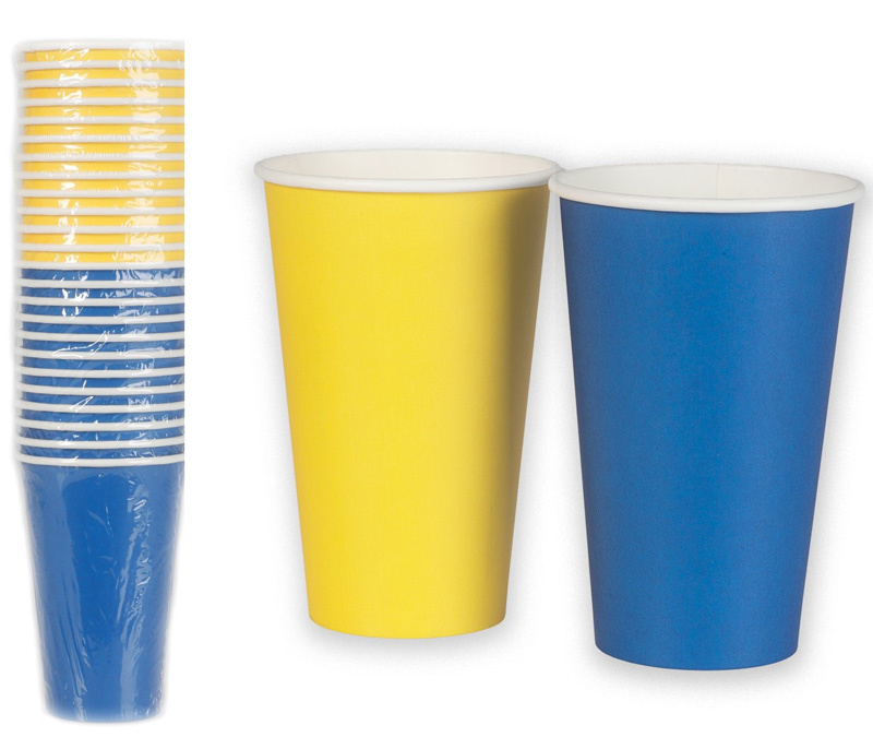 Pappersmuggar blå gula