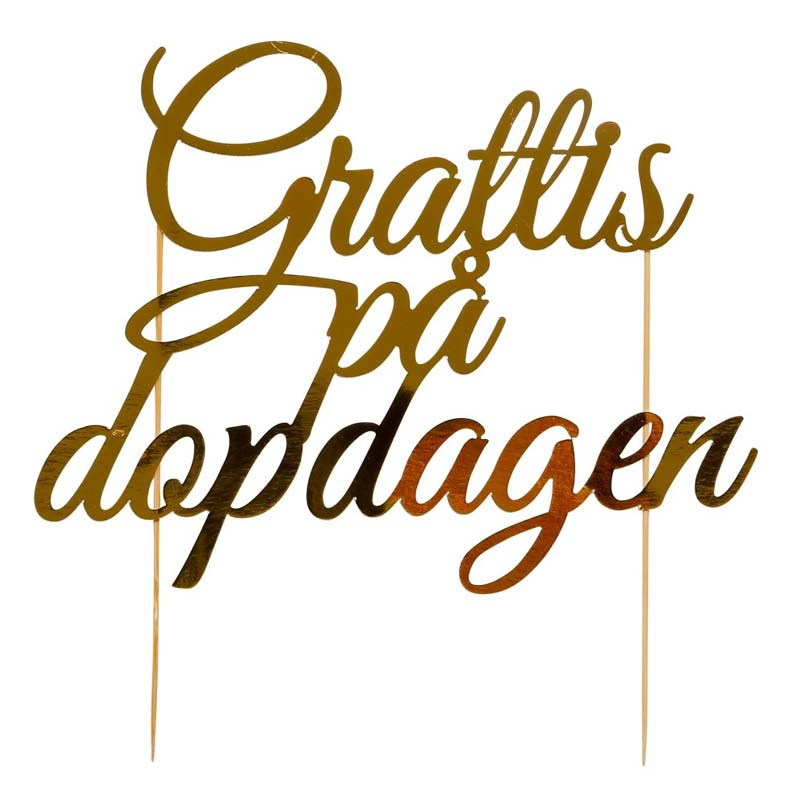 Tårtdekoration Grattis på Dopdagen