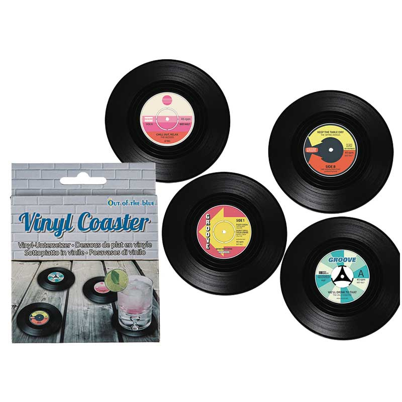 Glasunderlägg Vinylskivor