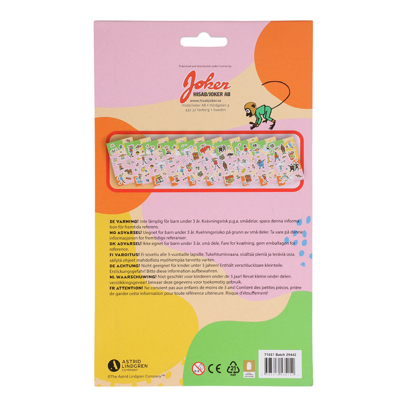 Stickers-bok Pippi