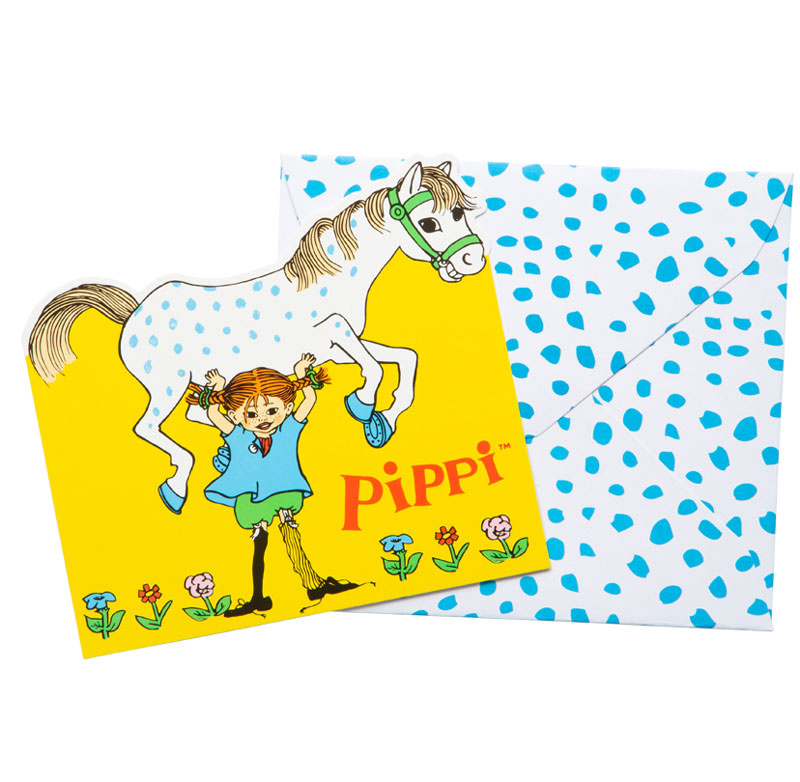 Pippi Inbjudningskort