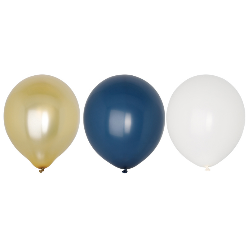 Latexballonger Mix Blå 8-pack