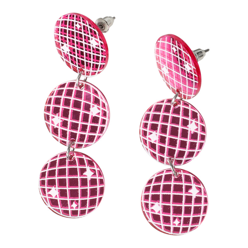 Örhängen Discobollar Rosa