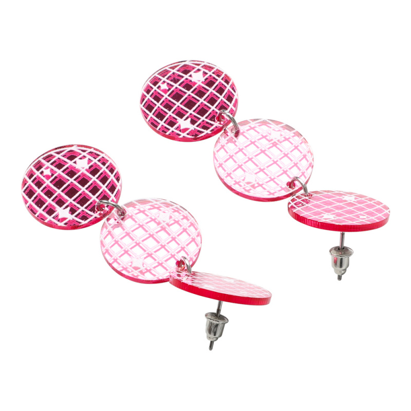 Örhängen Discobollar Rosa