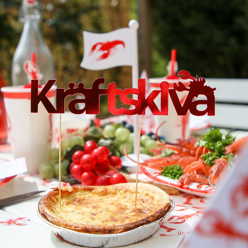 Kräftskiva bordsdekoration