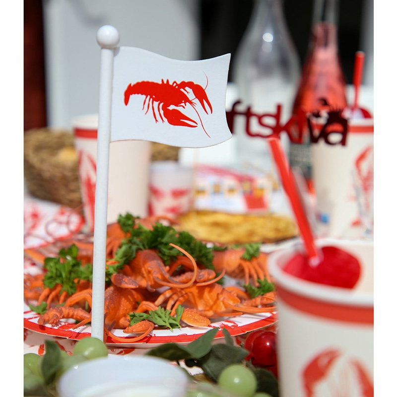 Kräftskiva Träflagga