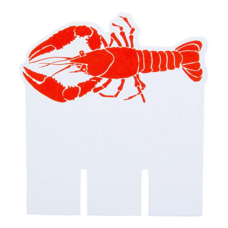 Placeringskort på glas Kräftskiva 