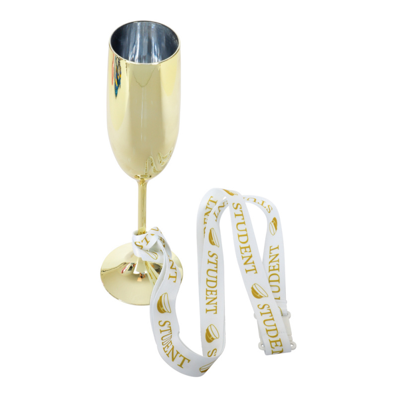 Champagneglas Student med band