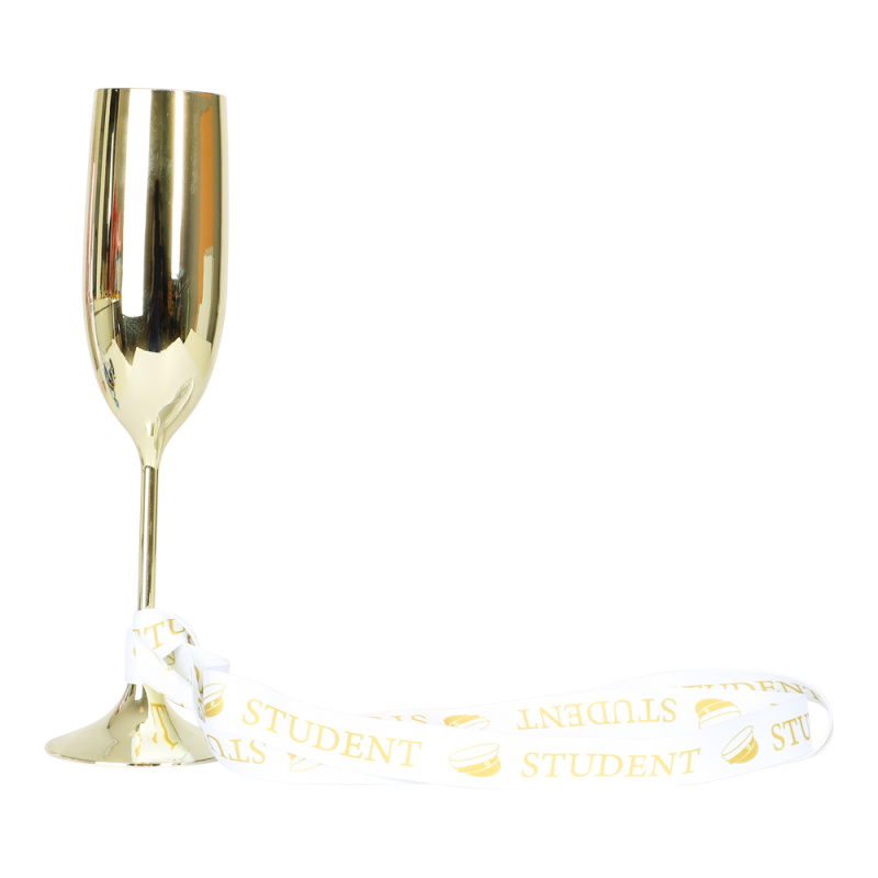 Champagneglas Student med band