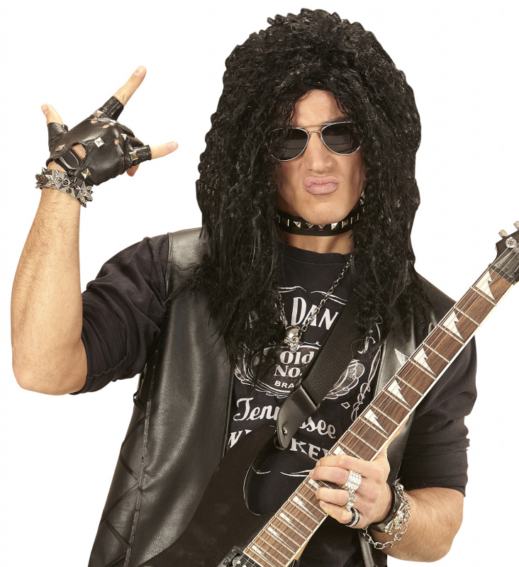Peruk Hard Rock Svart