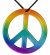 Halsband, peace hippie Halsband, peace hippie