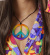 Halsband, peace hippie