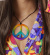 Halsband, peace hippie Halsband, peace hippie