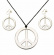 Hippie Peace halsband, örhänge Hippie Peace halsband, örhänge