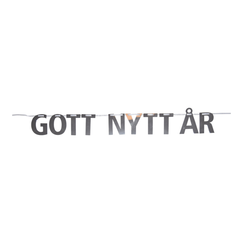Girlang Gott Nytt år Silver