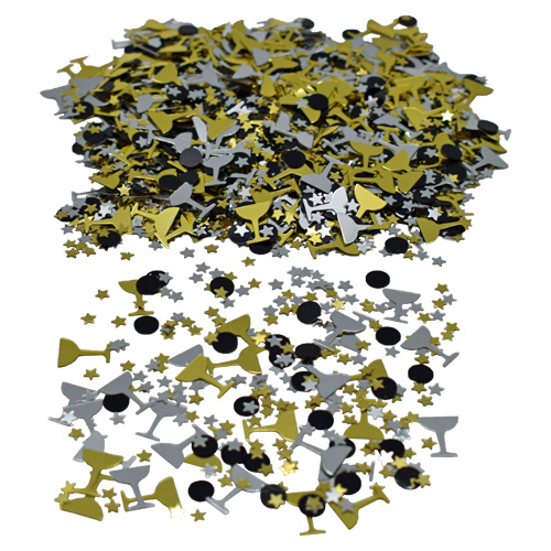 Konfetti glas och stjärnor