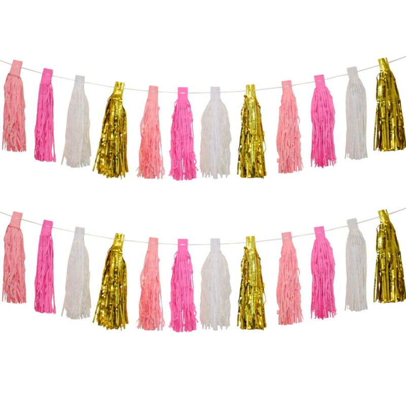 Girlang tassels rosa