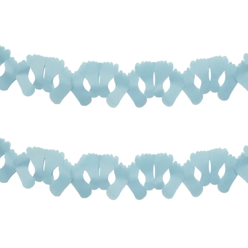 Girlang bebisfötter blå
