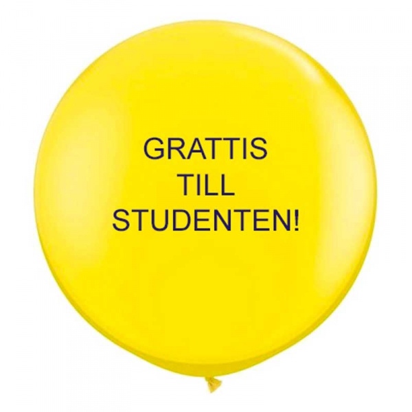 Jätteballong Grattis till studenten