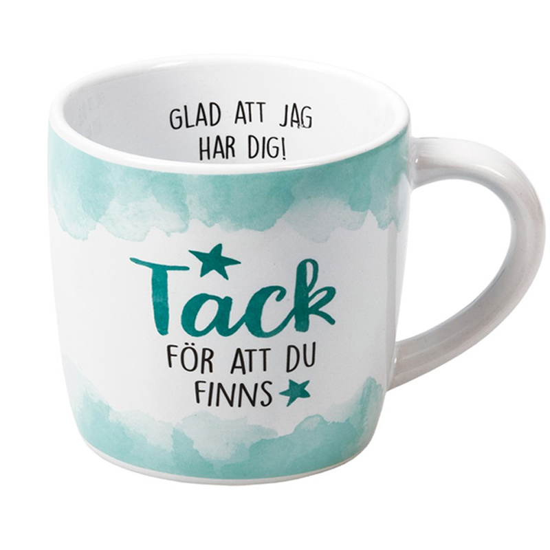 Mugg Tack för att du finns
