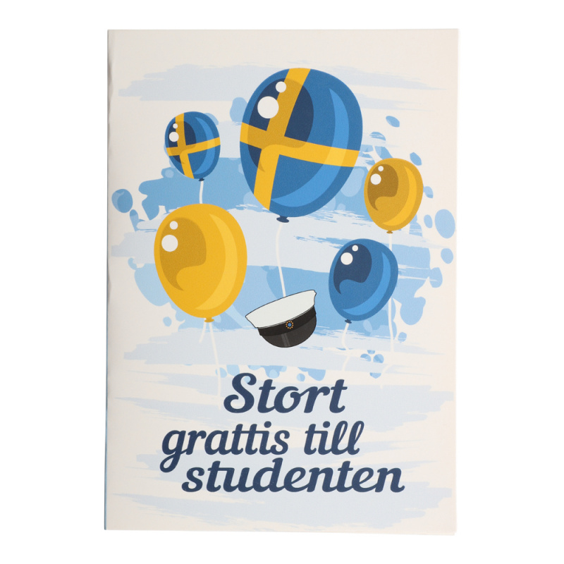 Grattiskort Studenten Ballonger