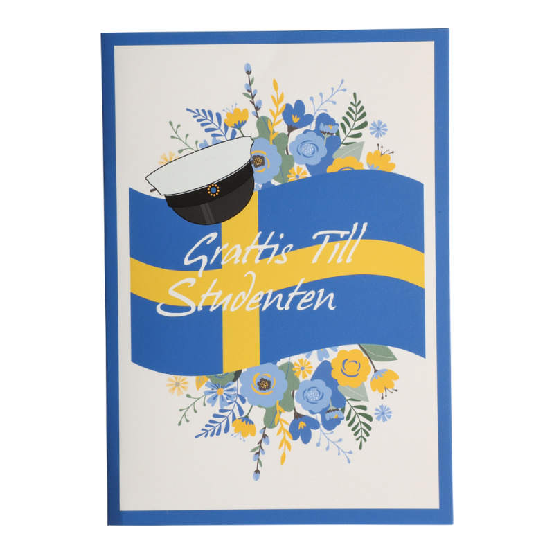 Kort Studenten Svenska Flaggan