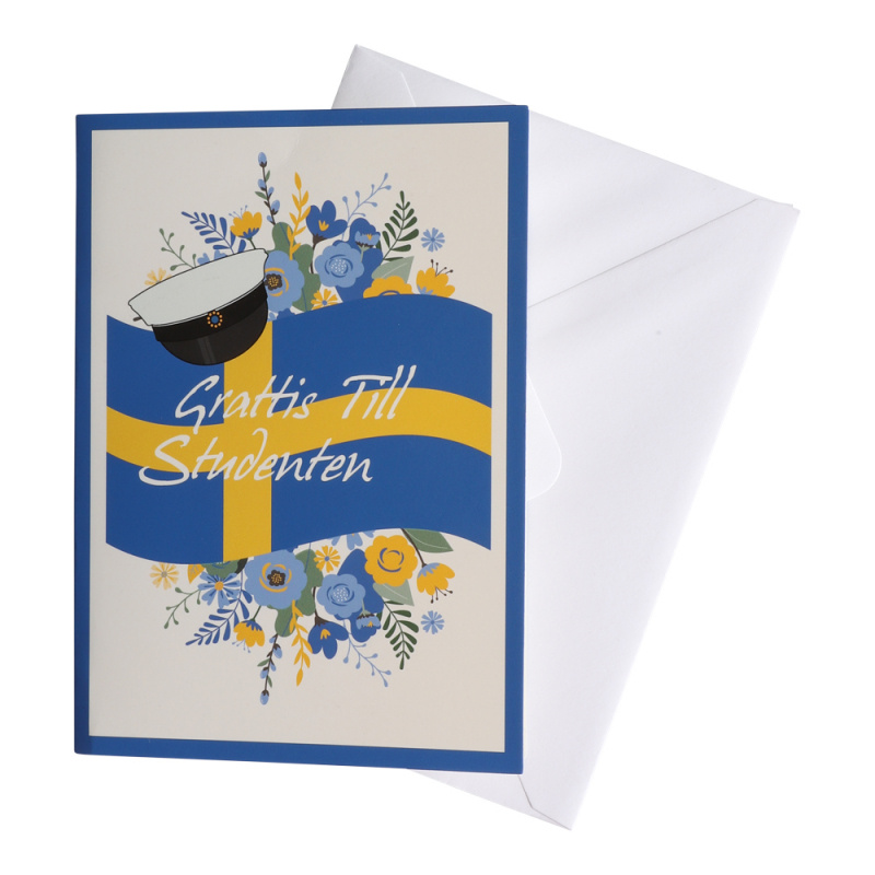 Kort Studenten Svenska Flaggan