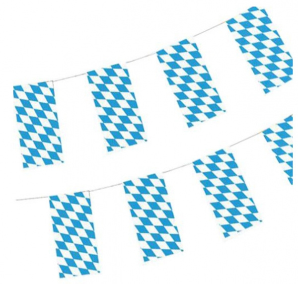 Flaggirlang Bayersk blå vit