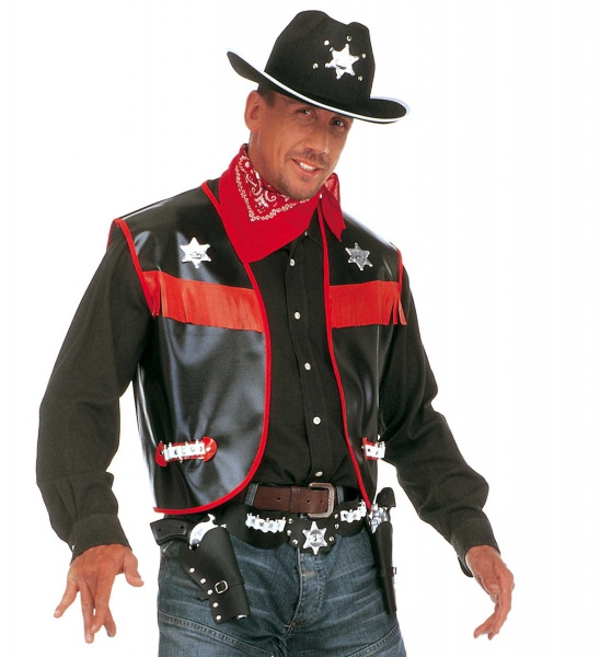 Skinnväst Cowboy Svart