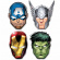 Ansiktsmasker Mighty Avengers 6-pack