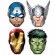 Ansiktsmasker Mighty Avengers 6-pack Ansiktsmasker Mighty Avengers 6-pack