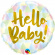 Folieballong Hello Baby Pastell