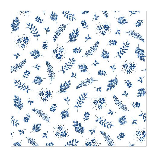 Servetter Blommor Blå