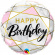 Folieballong Marble Happy Birthday