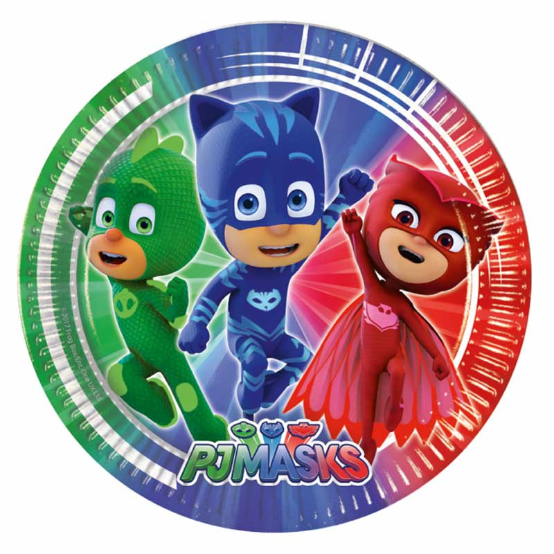 Tallrikar Pyamashjältarna