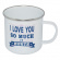 Retro Mugg emaljerad plåtmugg I Love You Retro Mugg emaljerad plåtmugg I Love You