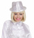 Hatt med Paljetter Silver  Hatt med Paljetter Silver