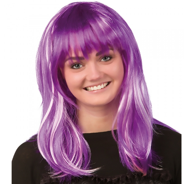 Peruk lila lång