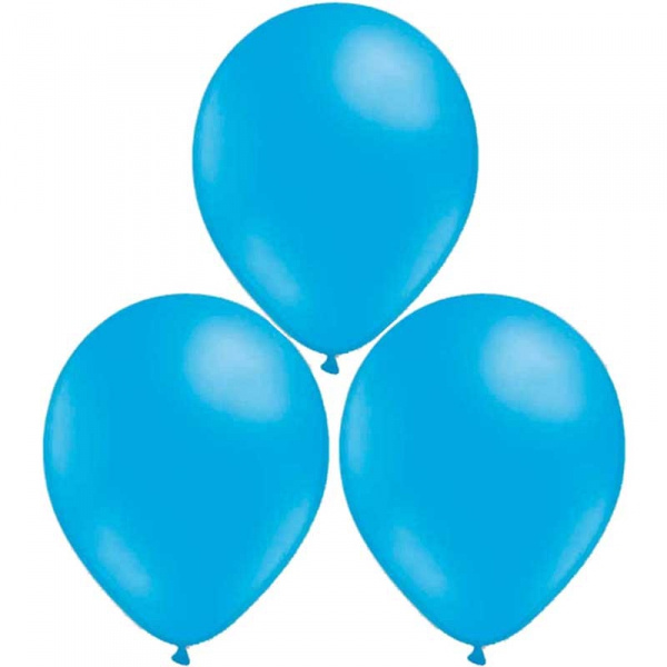 Ballonger ljusblå
