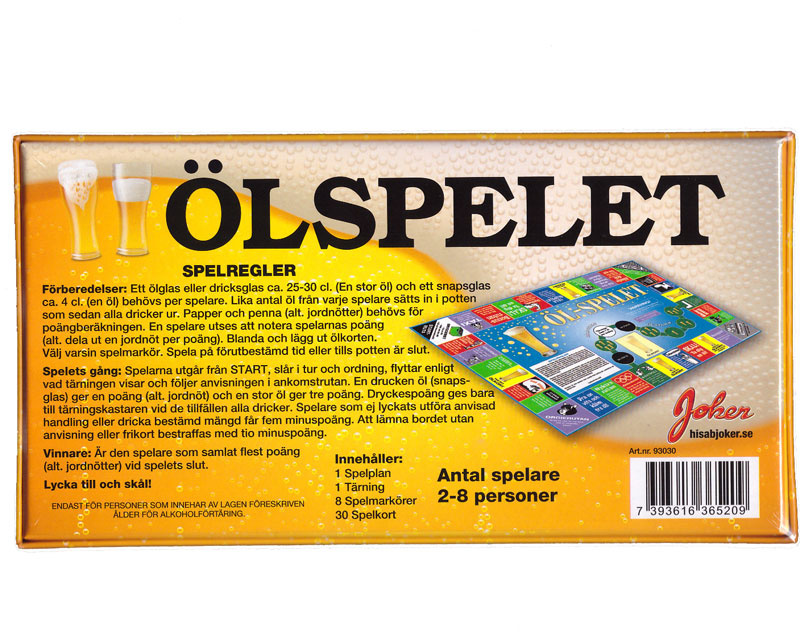 Ölspelet 2-8 personer