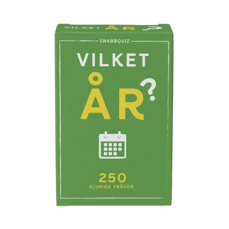 Snabbquiz VIlket år?